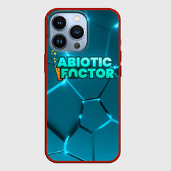 Чехол для iPhone 13 Pro Abiotic Factor logo neon, цвет: 3D-красный