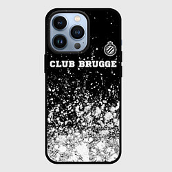 Чехол для iPhone 13 Pro Club Brugge sport на темном фоне посередине, цвет: 3D-черный