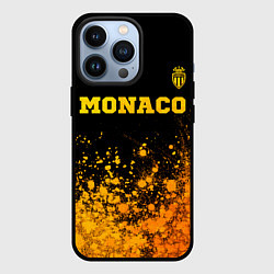 Чехол для iPhone 13 Pro Monaco - gold gradient посередине, цвет: 3D-черный