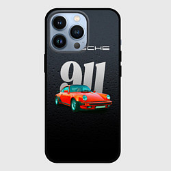 Чехол для iPhone 13 Pro Porsche 911 немецкий спортивный автомобиль, цвет: 3D-черный