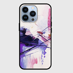 Чехол для iPhone 13 Pro Хаотичные мазки краски, цвет: 3D-черный