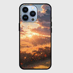 Чехол для iPhone 13 Pro Вечерний закат - аниме, цвет: 3D-черный