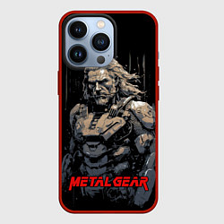 Чехол для iPhone 13 Pro Venom Snake Metal gear game, цвет: 3D-красный