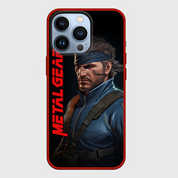 Чехол для iPhone 13 Pro Venom Snake Metal gear game, цвет: 3D-красный