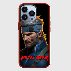 Чехол для iPhone 13 Pro Веном Снейк из игры Metal gear, цвет: 3D-красный