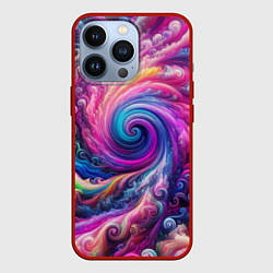 Чехол iPhone 13 Pro Абстракция, водоворот из ярких красок