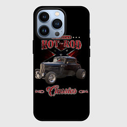 Чехол для iPhone 13 Pro Классический хот-род, цвет: 3D-черный