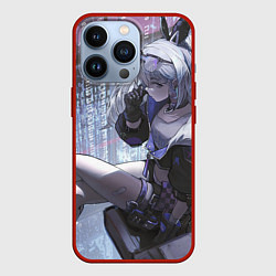 Чехол для iPhone 13 Pro Honkai Star Rail Silver Wolf, цвет: 3D-красный