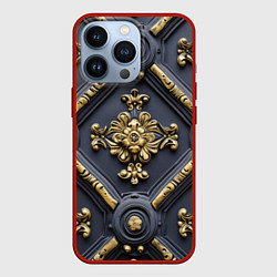 Чехол iPhone 13 Pro Классические объемные золотые узоры