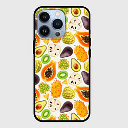Чехол iPhone 13 Pro Экзотический фруктовый узор