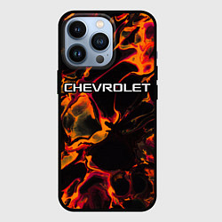 Чехол для iPhone 13 Pro Chevrolet red lava, цвет: 3D-черный