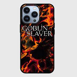 Чехол для iPhone 13 Pro Goblin Slayer red lava, цвет: 3D-черный