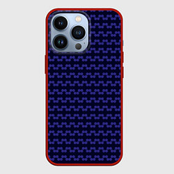 Чехол для iPhone 13 Pro Паттерн изнаночная вязка, цвет: 3D-красный