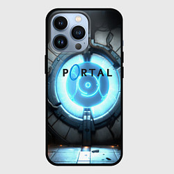 Чехол для iPhone 13 Pro Portal logo game, цвет: 3D-черный