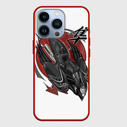 Чехол для iPhone 13 Pro Suzuki Hayabusa сокол, цвет: 3D-красный