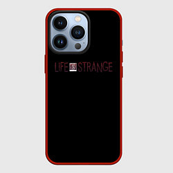 Чехол для iPhone 13 Pro Life is strange logo, цвет: 3D-красный