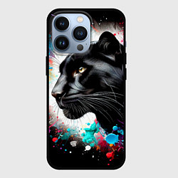 Чехол для iPhone 13 Pro Арт пантера - нейросеть, цвет: 3D-черный