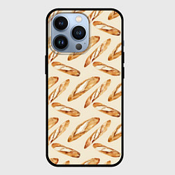 Чехол для iPhone 13 Pro The baguette pattern, цвет: 3D-черный