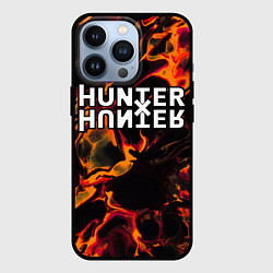 Чехол для iPhone 13 Pro Hunter x Hunter red lava, цвет: 3D-черный