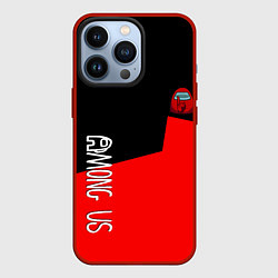 Чехол iPhone 13 Pro Амонг ас геометрия красный