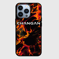 Чехол для iPhone 13 Pro Changan red lava, цвет: 3D-черный