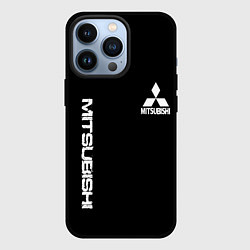 Чехол для iPhone 13 Pro Mitsubishi logo white auto, цвет: 3D-черный