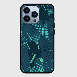 Чехол для iPhone 13 Pro Яркий абстрактный узор для спорта, цвет: 3D-черный