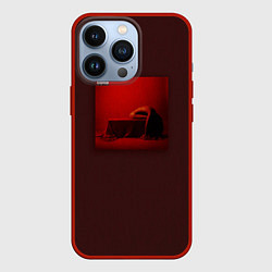 Чехол для iPhone 13 Pro Bad Omens, цвет: 3D-красный