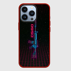 Чехол для iPhone 13 Pro M4a1-s опустошитель - CS:GO, цвет: 3D-красный