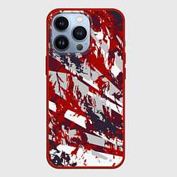 Чехол для iPhone 13 Pro Яркий абстрактный узор для спорта, цвет: 3D-красный
