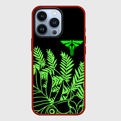 Чехол для iPhone 13 Pro The Last of Us acid logo, цвет: 3D-красный