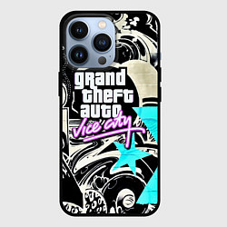 Чехол для iPhone 13 Pro GTA vice city grafiti, цвет: 3D-черный