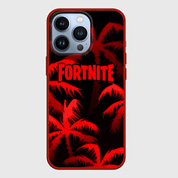 Чехол для iPhone 13 Pro Fortnite tropic red, цвет: 3D-красный