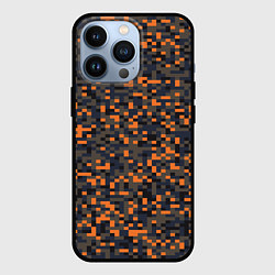 Чехол для iPhone 13 Pro Пиксели камуфляжная текстура, цвет: 3D-черный