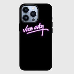 Чехол для iPhone 13 Pro Vice city logo neon, цвет: 3D-черный