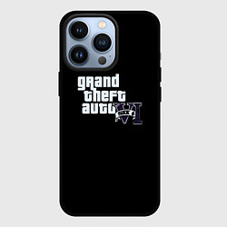 Чехол для iPhone 13 Pro GTA 6 logo vice city, цвет: 3D-черный