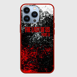 Чехол для iPhone 13 Pro The Last of Us брызги красок, цвет: 3D-красный