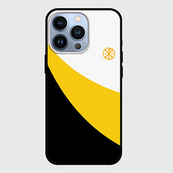 Чехол для iPhone 13 Pro За веру царя и святую триединую Русь малая желтая, цвет: 3D-черный