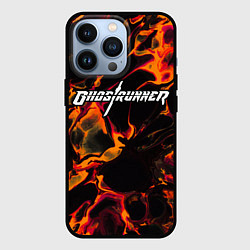 Чехол для iPhone 13 Pro Ghostrunner red lava, цвет: 3D-черный