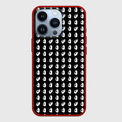 Чехол для iPhone 13 Pro Все ОК паттерн знак, цвет: 3D-красный