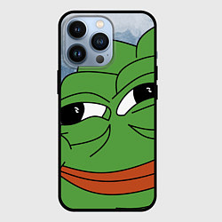 Чехол для iPhone 13 Pro Хитрый лягушонок пепе, цвет: 3D-черный