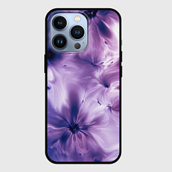 Чехол для iPhone 13 Pro Синие и фиолетовые космические абстрактные узоры т, цвет: 3D-черный