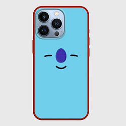 Чехол для iPhone 13 Pro BT21-Koya, цвет: 3D-красный