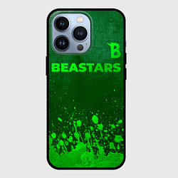 Чехол для iPhone 13 Pro Beastars - green gradient посередине, цвет: 3D-черный