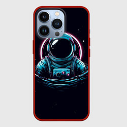 Чехол для iPhone 13 Pro Тонущий космонавт, цвет: 3D-красный