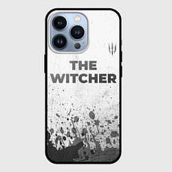 Чехол для iPhone 13 Pro The Witcher - white gradient посередине, цвет: 3D-черный