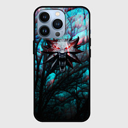 Чехол для iPhone 13 Pro The Witcher logo night, цвет: 3D-черный