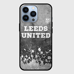 Чехол для iPhone 13 Pro Leeds United - grey gradient посередине, цвет: 3D-черный