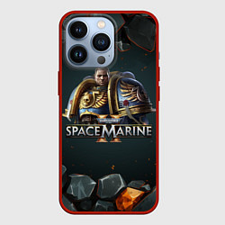 Чехол для iPhone 13 Pro Captain Titus Warhammer 40000 space marine 2, цвет: 3D-красный