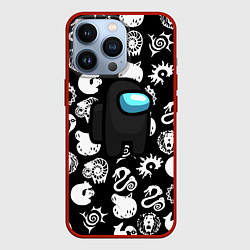 Чехол для iPhone 13 Pro Among us anime, цвет: 3D-красный